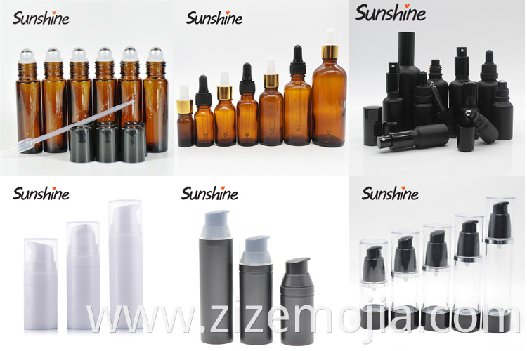 High fashion cosmetic package 30ml 50ml 80ml acrylic bottle display